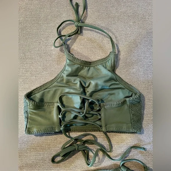 Xhileration Olive Green Bikini Set - Picture 4 of 8